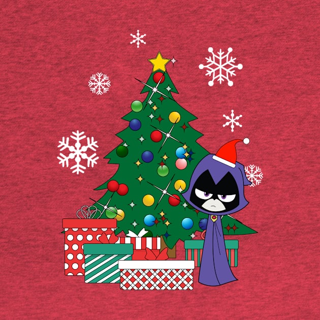 Teen Titans Raven Around The Christmas Tree by Nova5